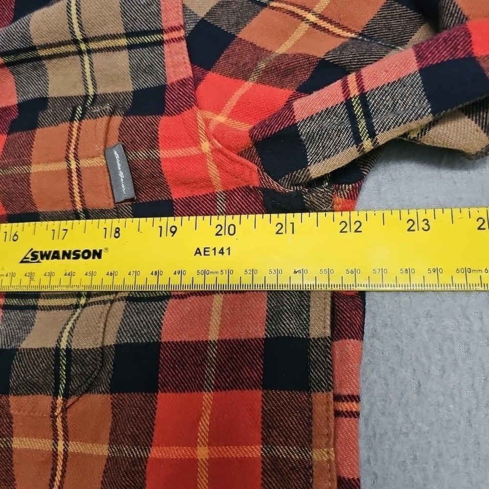 Eddie Bauer Shirt Mens M Colorful Fall Plaid Bristol Flannel Button Up NEW $75 - Picture 6 of 10